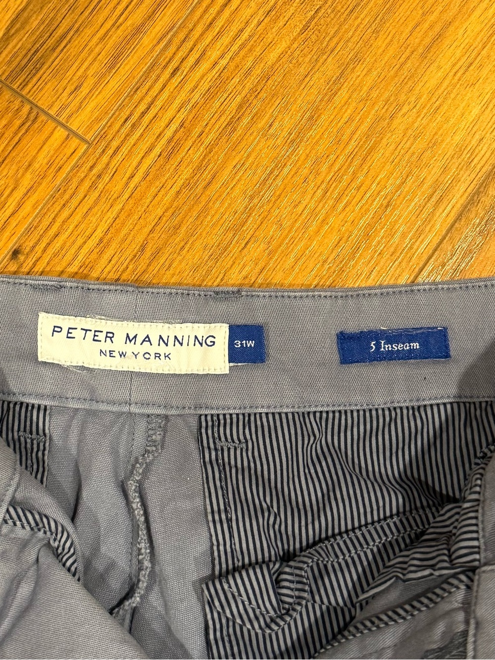 Peter Manning Stretch Chino Shorts 5” Inseam - Picture 2 of 3